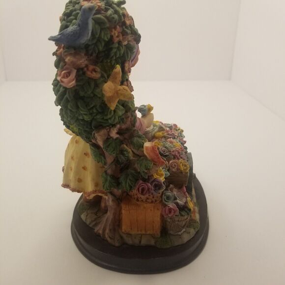 Vintage Marlo Collection Town Flower Girl Cart Birds - Picture 3 of 7